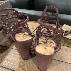 Express Shoes - Express Brand NWT cage block sandals Express Shoes - Express Brand NWT cage block sandals
